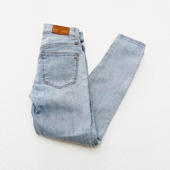Madewell 9" High Rise Skinny Denim Jeans Button Fly Light Wash SZ23 - Picture 9 of 9